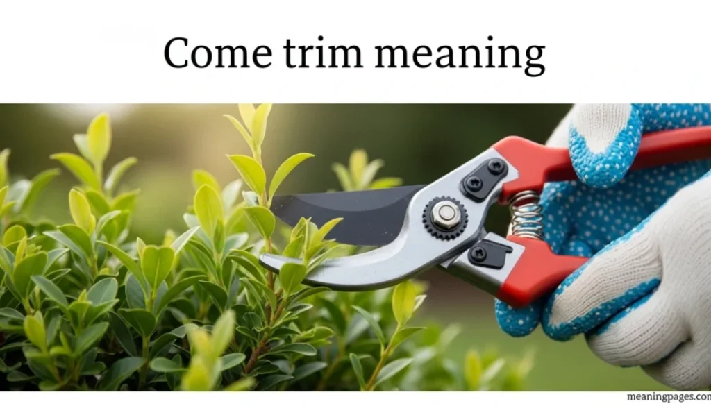 Come trim meaning