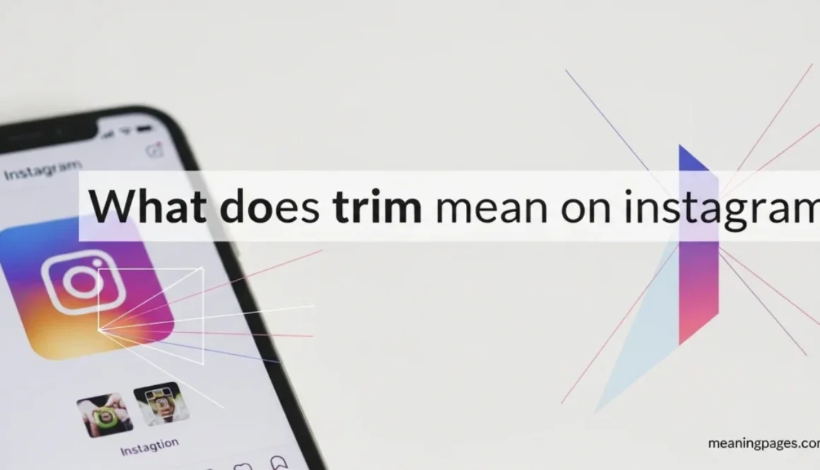 What does trim mean on instagram