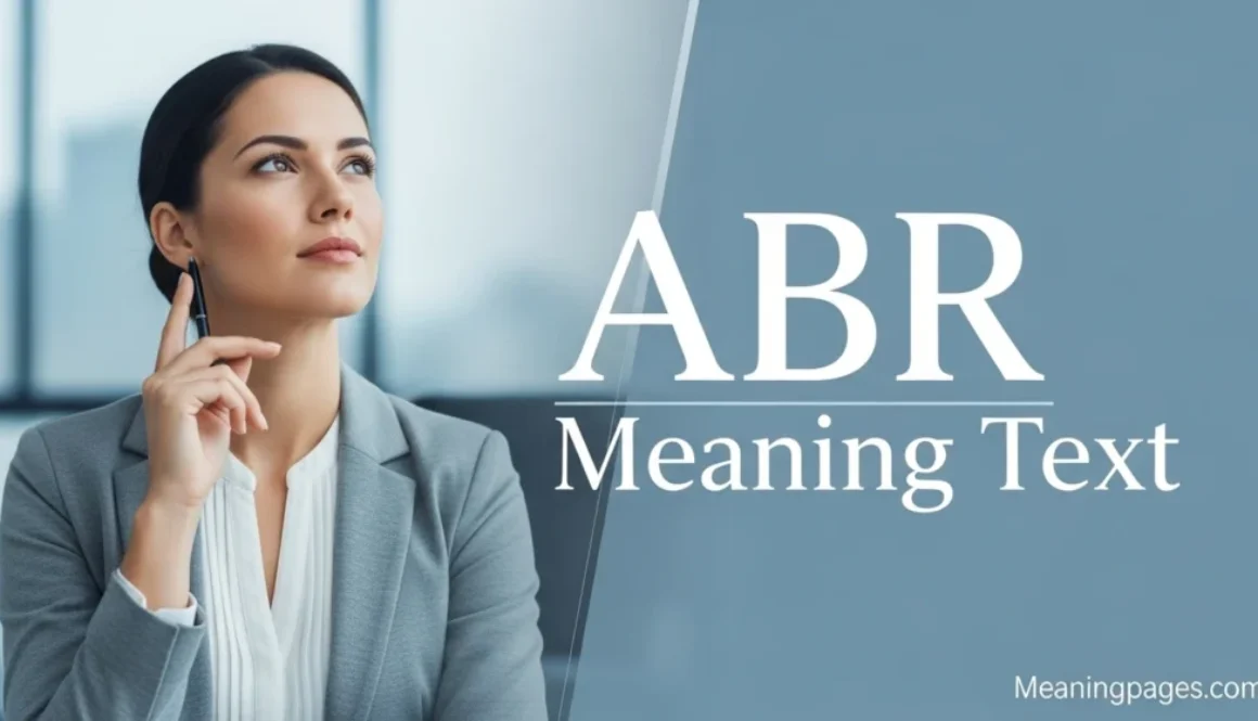 ABR meaning text