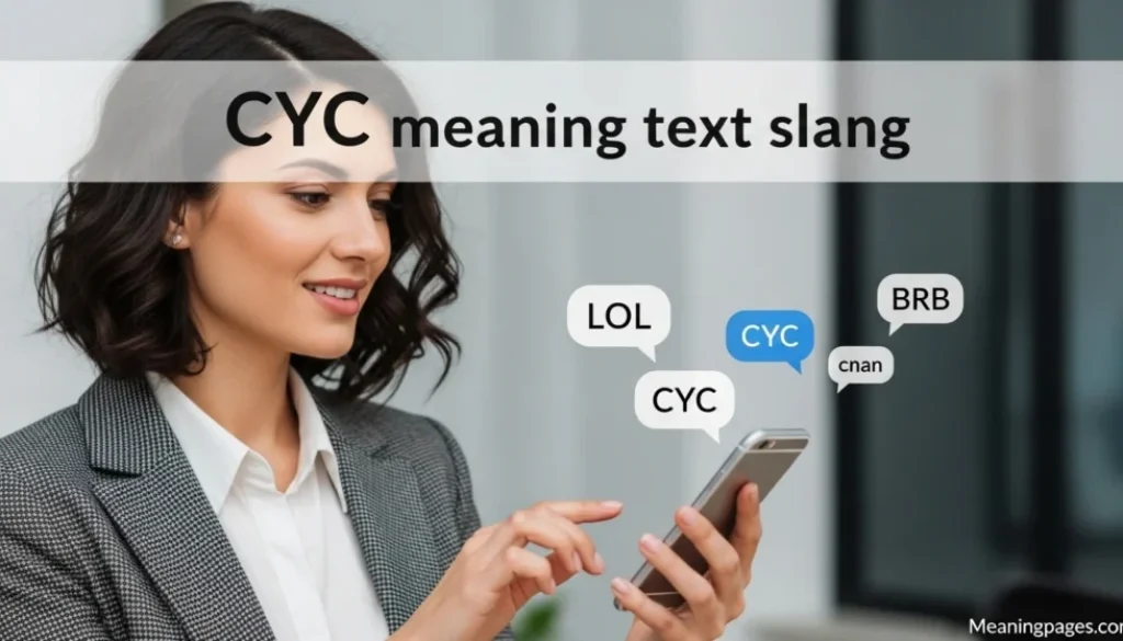 CYC meaning text slang