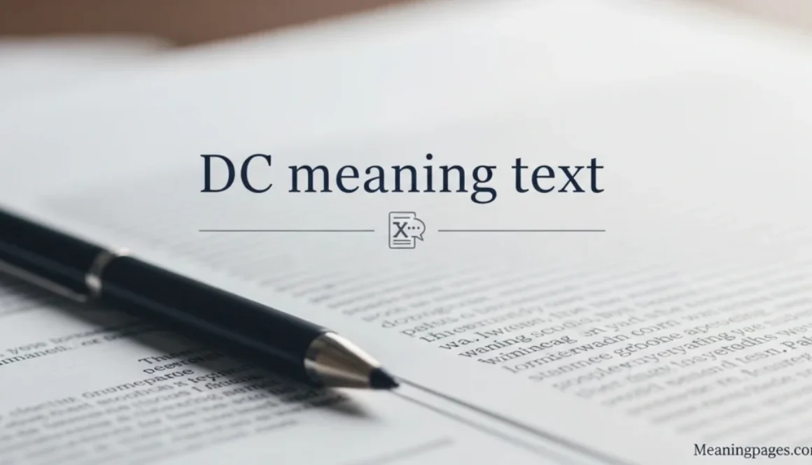 DC meaning text