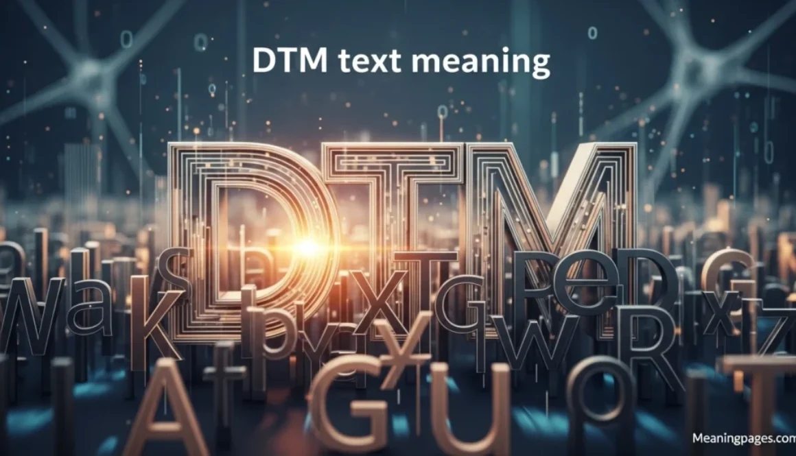 DTM text meaning
