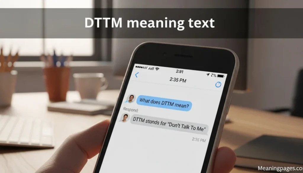 DTTM meaning text