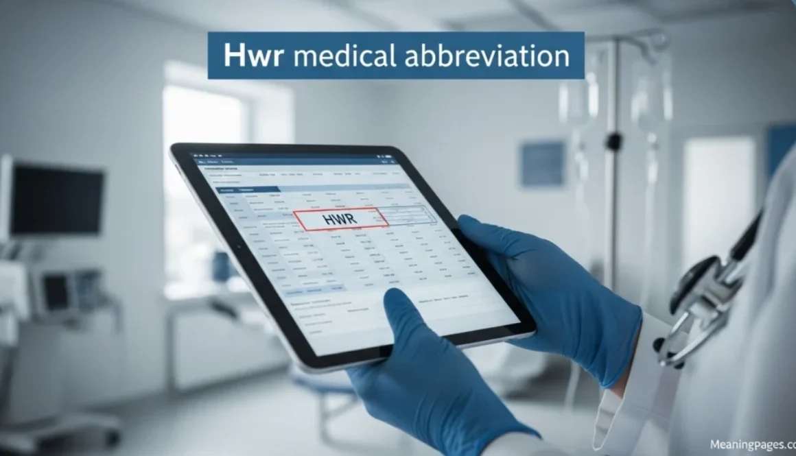 Hwr medical abbreviation