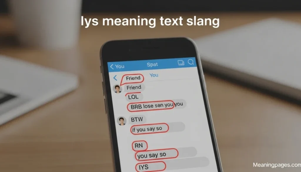 Iys meaning text slang