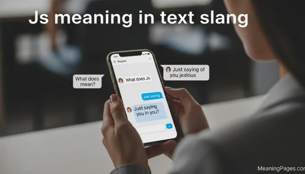 Js meaning in text slang