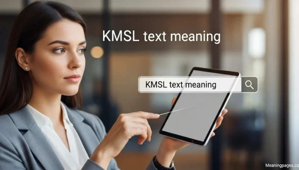 KMSL text meaning