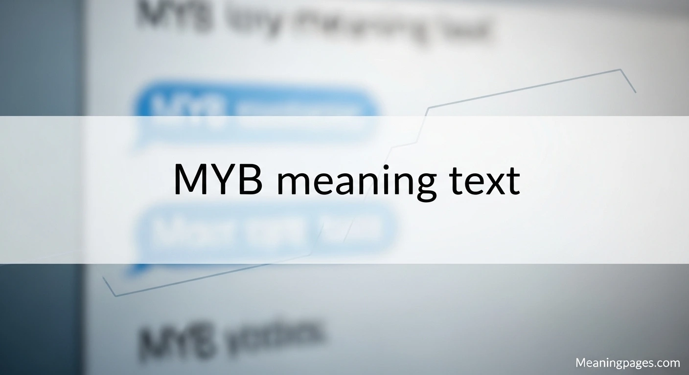 MYB meaning text