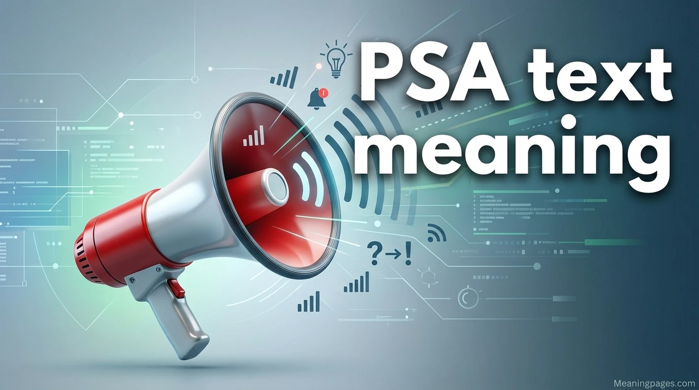 PSA text meaning